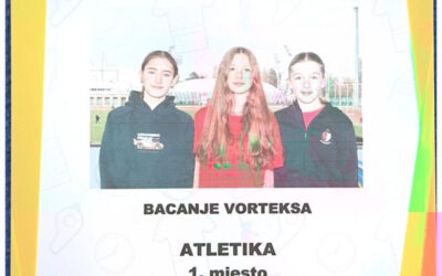 Županijsko atletsko natjecanje djevojaka 4.- 6. razreda – 1. mjesto u bacanju vorteksa