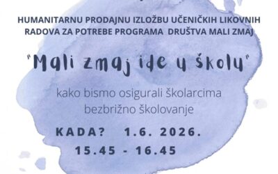 Humanitarna prodajna izložba “Mali zmaj ide u školu”